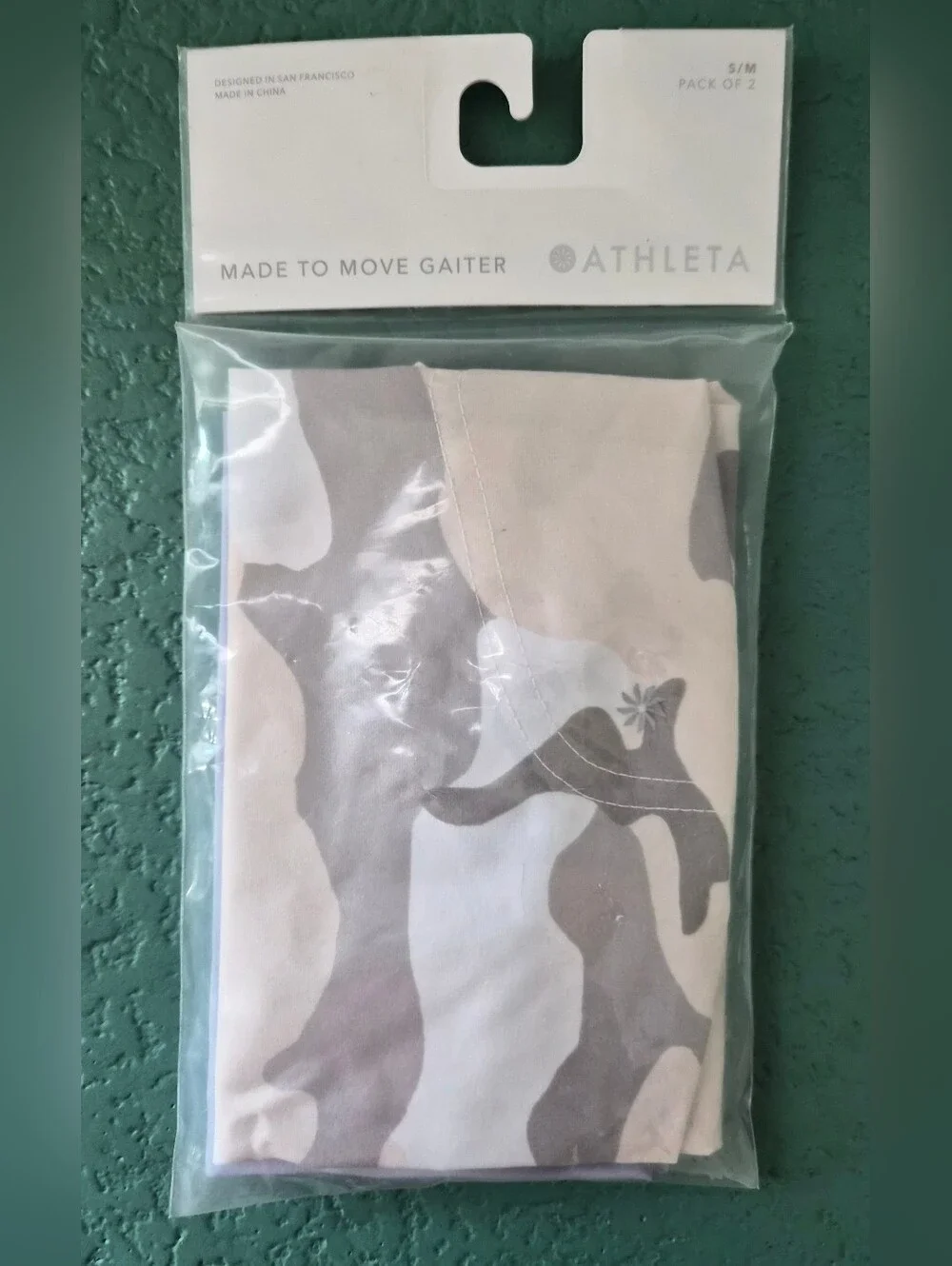 Athleta Made To Move Gaiter Pack of 2 Camo Lavender NIB